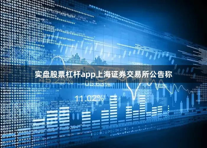 实盘股票杠杆app上海证券交易所公告称